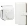 LOVEINSTANT Set 2 en 1: funda protectora y álbum de fotos para Fujifilm Instax Mini 11 - blanco