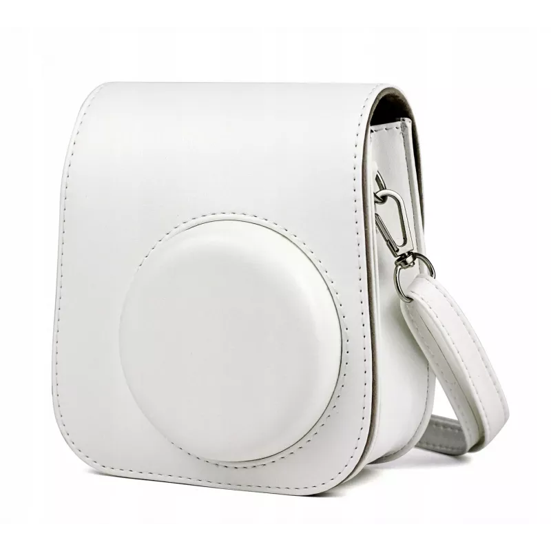 LOVEINSTANT Set 2 en 1: funda protectora y álbum de fotos para Fujifilm Instax Mini 11 - blanco