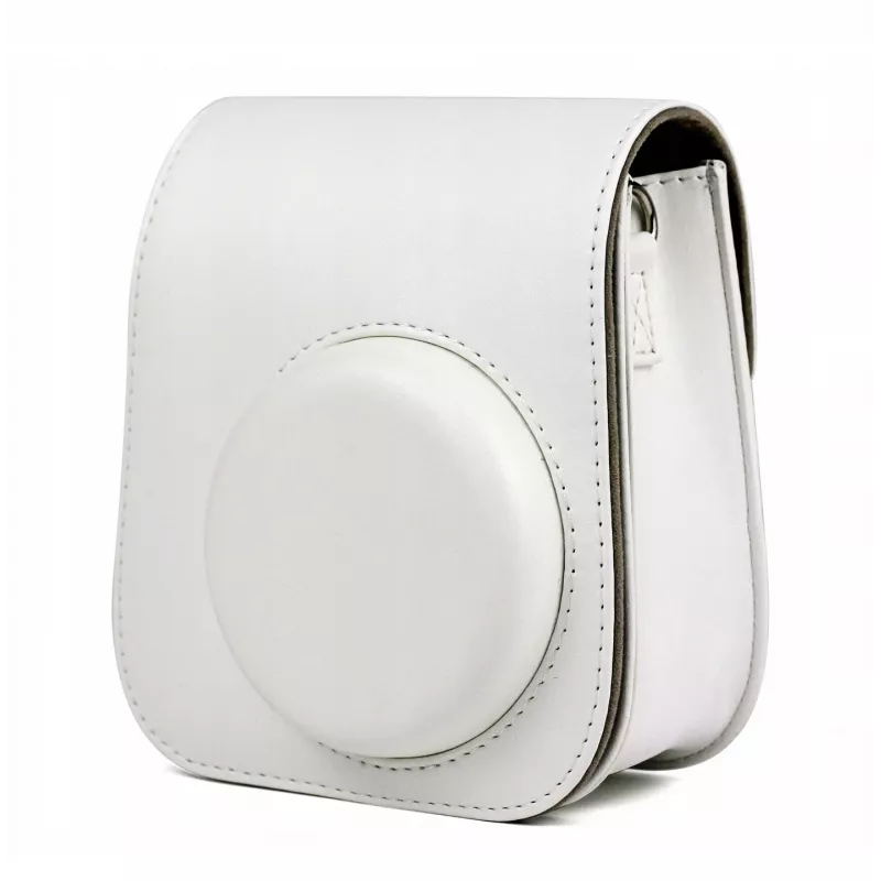 LOVEINSTANT Set 2 en 1: funda protectora y álbum de fotos para Fujifilm Instax Mini 11 - blanco