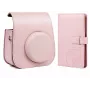 LOVEINSTANT Set 2 en 1: funda protectora y álbum de fotos para Fuji Instax Mini 11 - rosa