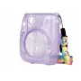LOVEINSTANT Funda protectora para Fujifilm Instax Mini 11 - lila transparente con purpurina
