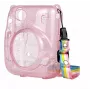 LOVEINSTANT Funda protectora para Fujifilm Instax Mini 11 - rosa transparente con purpurina