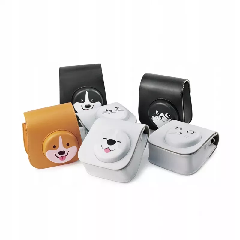 LOVEINSTANT Funda estuche bolsa para Fujifilm Instax Mini 11 - diseño perro gris