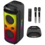 TONSIL Party Dance 1600 Altavoz Bluetooth portátil para fiestas con luces LED, karaoke, 1600W PMPO, 80W RMS, woofer de 10