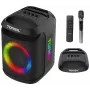 Tonsil Party Dance 800 Altavoz Bluetooth portátil para fiestas con karaoke, LED disco, 80 W RMS, 2 altavoces de graves de 8