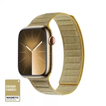 Crong Melange Correa magnética para Apple Watch 38/40/41/42 mm (amarillo melange)