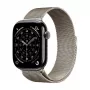 Crong Milano Steel – Correa de acero inoxidable para Apple Watch 44/45/46/49 mm (champán)