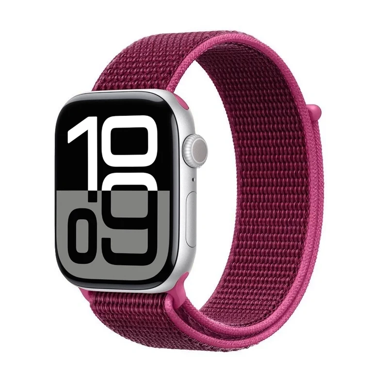 Crong Correa deportiva de nylon para Apple Watch 38/40/41/42 mm (Magenta Fusion)
