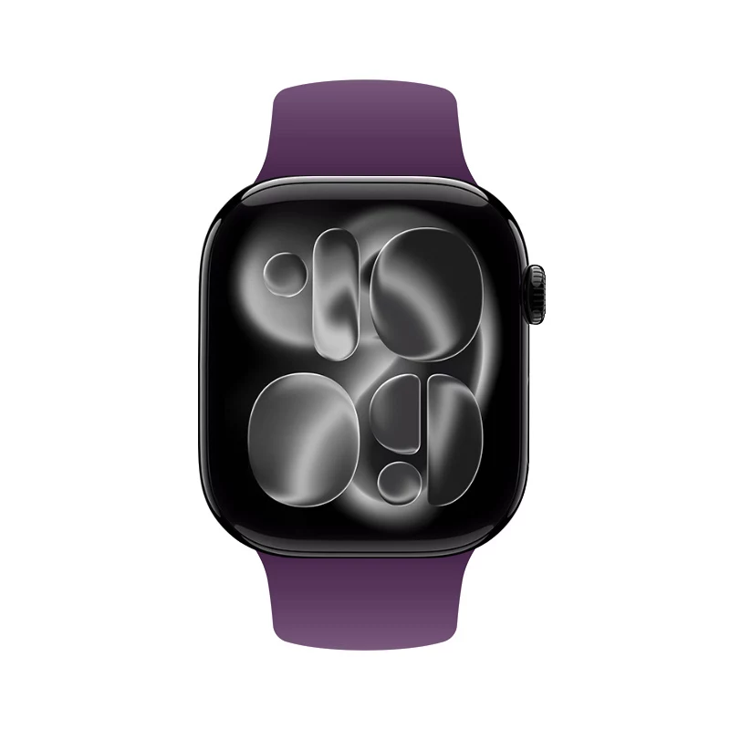 Crong Correa deportiva de silicona líquida para Apple Watch 44/45/46/49 mm - Plum