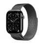 Crong Milano Steel - Correa de acero inoxidable para Apple Watch 38/40/41/42 mm (Grafito)