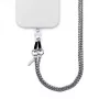Crong Phone Crossbody Lanyard con cadena plateada - Correa universal para smartphone