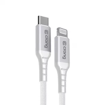Crong Armor Link Cable USB-C a Lightning Fast Charging MFi 150 cm Blanco