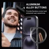 Crong Clear MAG Pro Case para Apple iPhone 16, MagSafe, Negro