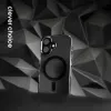 Crong Clear MAG Pro Case para iPhone 16 Pro MagSafe (Negro)