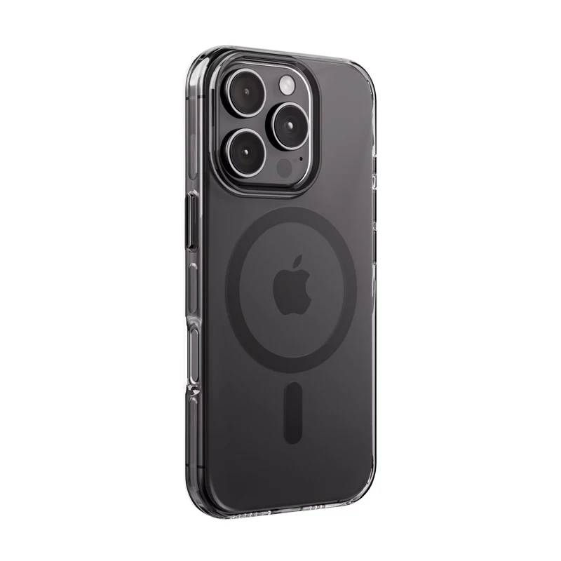 Crong Clear MAG Pro Case para iPhone 16 Pro MagSafe (Negro)