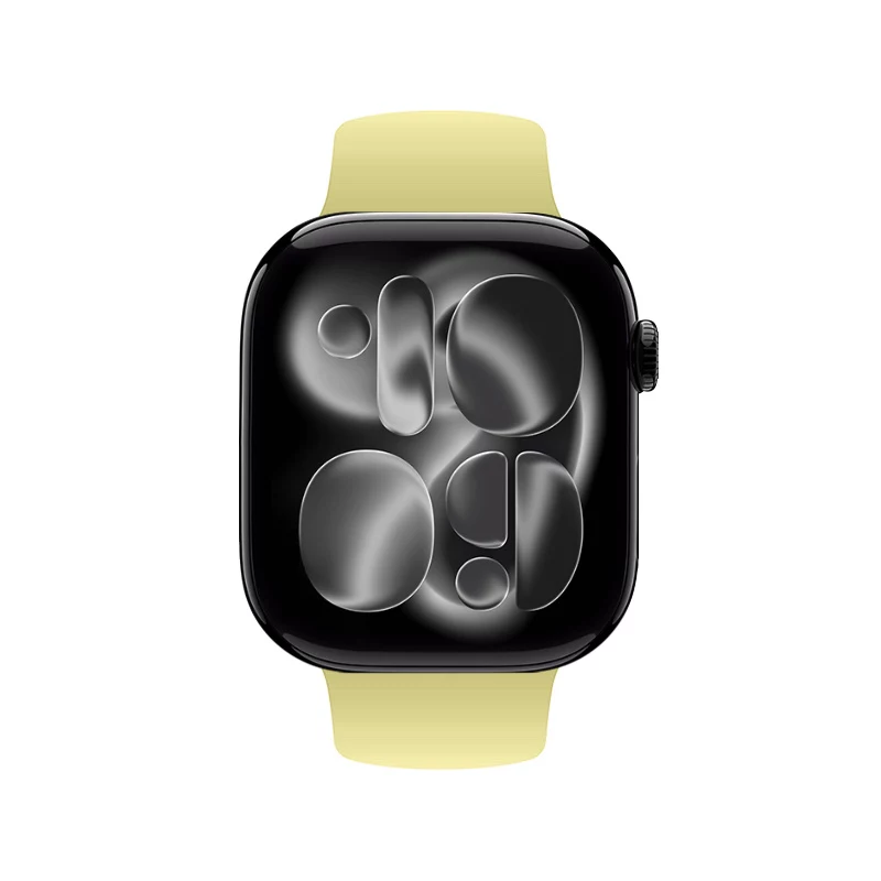 Crong Liquid - Correa para Apple Watch 38/40/41/42 mm (Amarillo paja)