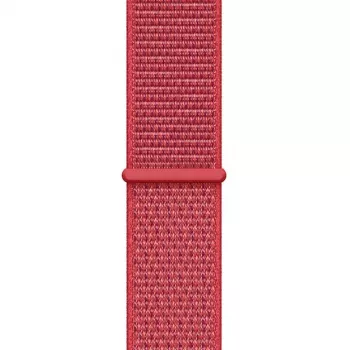 Crong Nylon Sport Loop para Apple Watch 38/40/41/42 mm Rojo