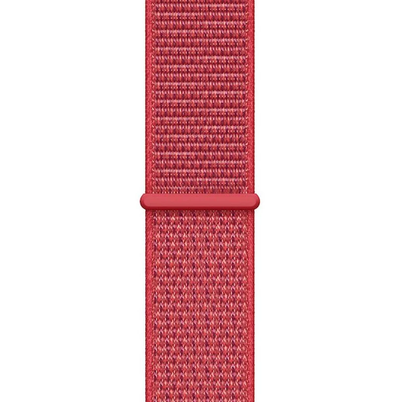 Crong Nylon Sport Loop para Apple Watch 38/40/41/42 mm Rojo
