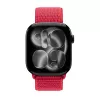 Crong Nylon Sport Loop para Apple Watch 38/40/41/42 mm Rojo