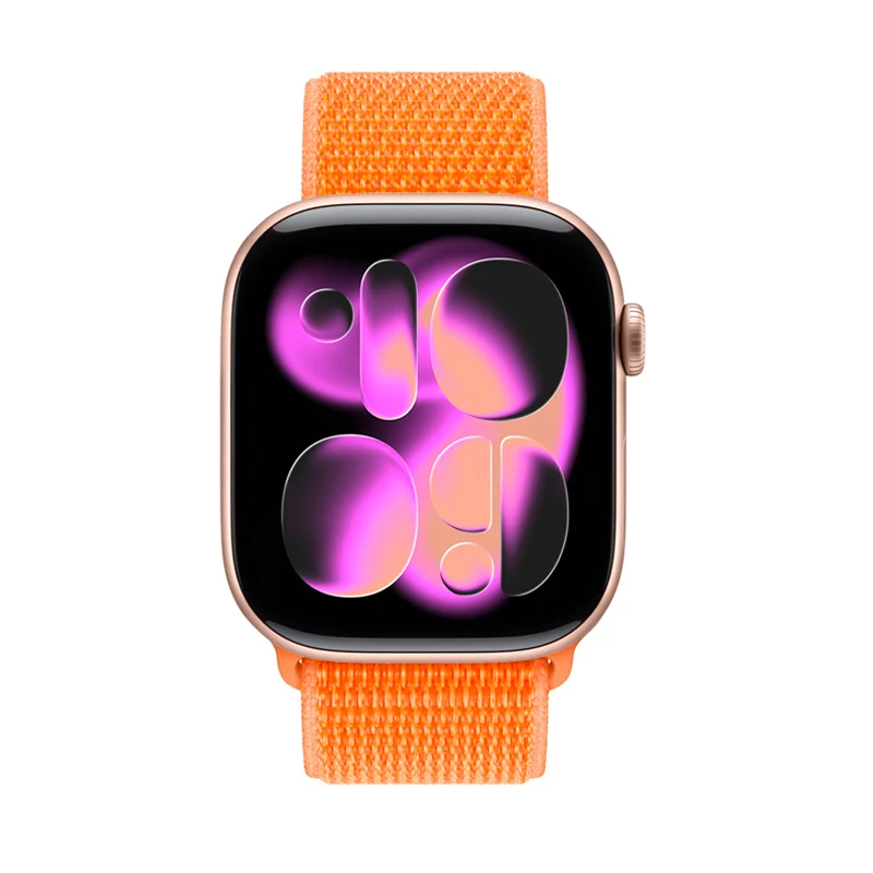 Crong Nylon Sport Loop para Apple Watch 38/40/41/42 mm Naranja