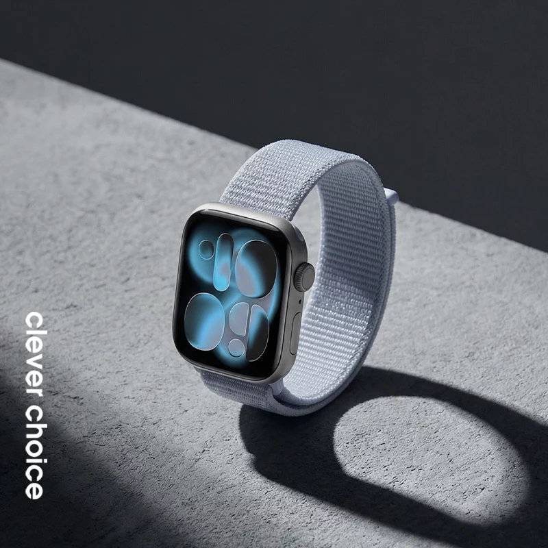 Crong Nylon Correa para Apple Watch 38/40/41/42 mm Azul