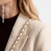 Crong Cordón cruzado - Correa para teléfono (White Twist)