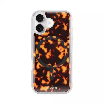 Crong Deluxe MAG Cover - Funda para iPhone 17 MagSafe (carey)