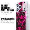 Crong Deluxe MAG Cover Funda para iPhone 17 Pro Max con MagSafe (Pink Tortoise)