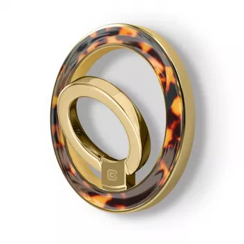 Crong Deluxe RING Holder - Anillo magnético para teléfono para MagSafe (Carey)
