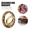 Crong Deluxe RING Holder - Anillo magnético para teléfono para MagSafe (Carey)
