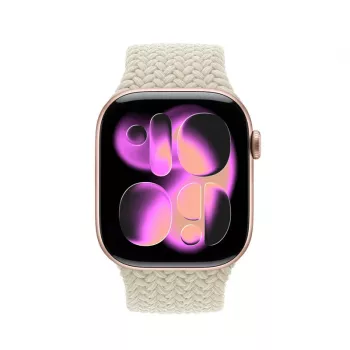 Crong Wave Band Correa de nylon trenzado para Apple Watch 38/40/41/42 mm (Beige)