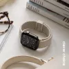 Crong Wave Band Correa de nylon trenzado para Apple Watch 38/40/41/42 mm (Beige)