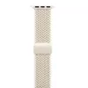 Crong Wave Band Correa de nylon trenzado para Apple Watch 38/40/41/42 mm (Beige)