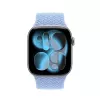 Crong Wave Band Solo Loop de nylon trenzado para Apple Watch 38/40/41/42 mm Azul