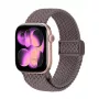 Crong Wave Band Correa de nylon trenzado para Apple Watch 38/40/41/42 mm Marrón