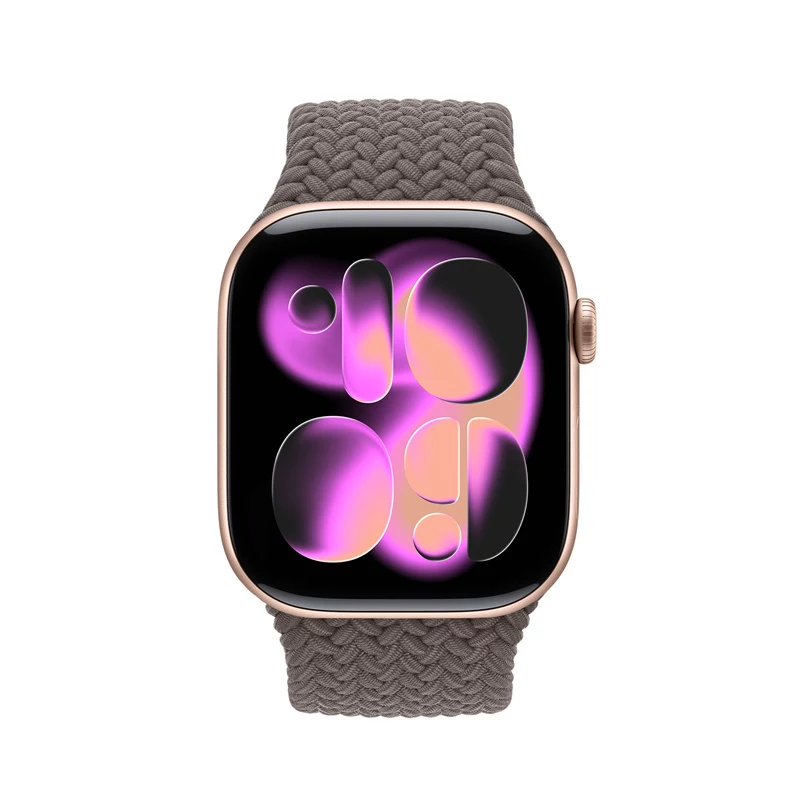 Crong Wave Band Correa de nylon trenzado para Apple Watch 38/40/41/42 mm Marrón