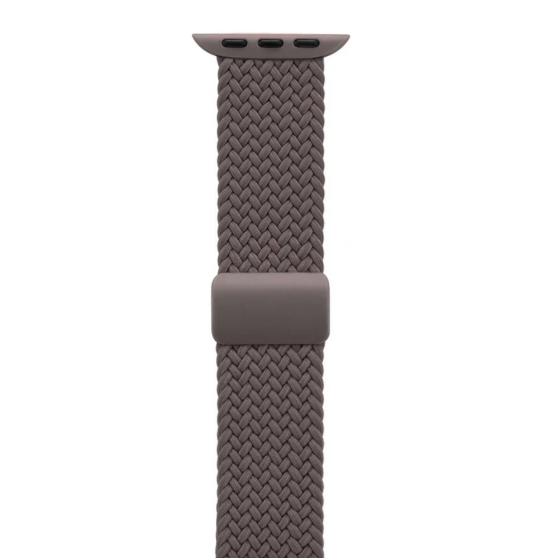 Crong Wave Band Correa de nylon trenzado para Apple Watch 38/40/41/42 mm Marrón