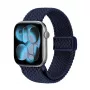 Crong Wave Band Correa de tela trenzada para Apple Watch 38/40/41/42 mm (Navy Blue)