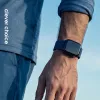 Crong Wave Band Correa de tela trenzada para Apple Watch 38/40/41/42 mm (Navy Blue)