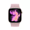 Crong Wave Band Solo Loop de nylon trenzado para Apple Watch 38/40/41/42 mm Rosa