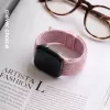 Crong Wave Band Solo Loop de nylon trenzado para Apple Watch 38/40/41/42 mm Rosa