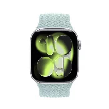 Crong Wave Band Correa de tela trenzada para Apple Watch 38/40/41/42 mm (Menta)