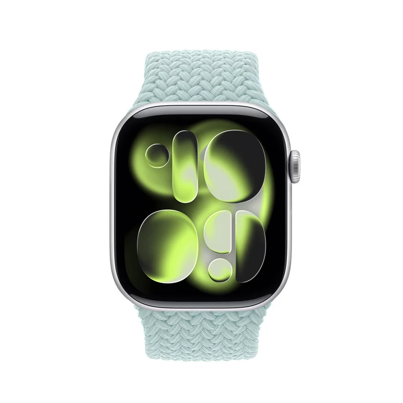 Crong Wave Band Correa de tela trenzada para Apple Watch 38/40/41/42 mm (Menta)
