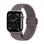Crong Wave Band - Correa trenzada para Apple Watch 44/45/46/49 mm (Marrón)