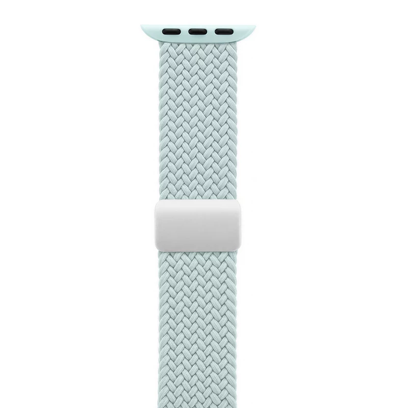 Crong Wave Band Braided Solo Loop para Apple Watch 44/45/46/49 mm (menta)