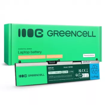 Batería para portátil Greencell NYFJH-6C para Dell Precision 15 7530 7540 7740, 97Wh, 11,4V, 8500mAh, negro