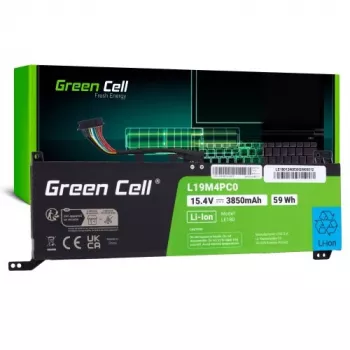 Batería Green Cell L19M4PC0 para Lenovo Legion 5/5P/7, 60Wh, 15,36V, 3900mAh, 4 celdas, Li-Ion, negro