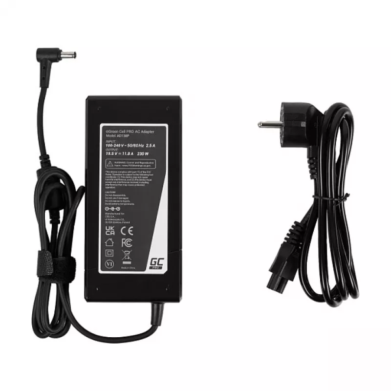 Fuente de alimentación para portátil Green Cell PRO 19.5V 11.8A 230W para Asus ROG Strix G531GU
