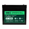 Batería GREEN CELL Greencell AGM VRLA 12V 80Ah sin mantenimiento para SAI, balanzas, autocaravanas (260x168x216mm)