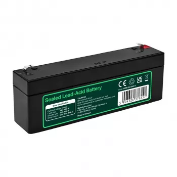 Batería Greencell AGM VRLA 12V 2,5Ah sin mantenimiento para cajas registradoras, juguete (178x36x66mm)